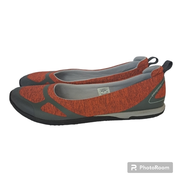 Patagonia flat women's shoes orange & gray like new never worn Size 7 - Picture 4 of 8